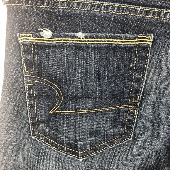 American Eagle Straight 77 Women’s Dark Wash Straight Jeans Size 6 Regular - Picture 5 of 8
